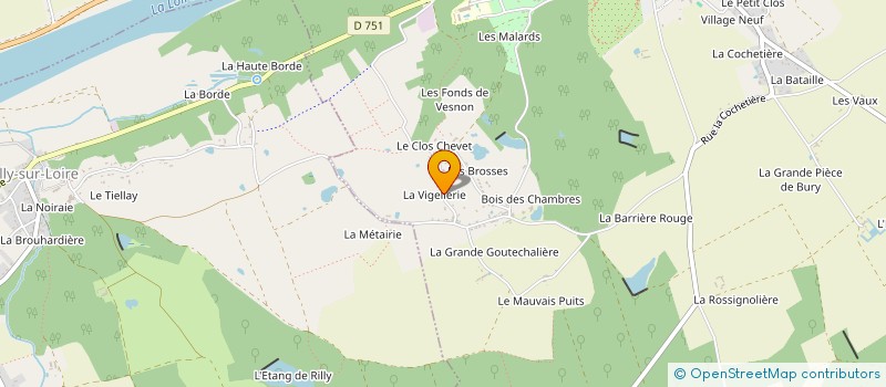 localisation de l'entreprise MADAME PRISCILLA HUJEUX  CHAUMONT-SUR-LOIRE