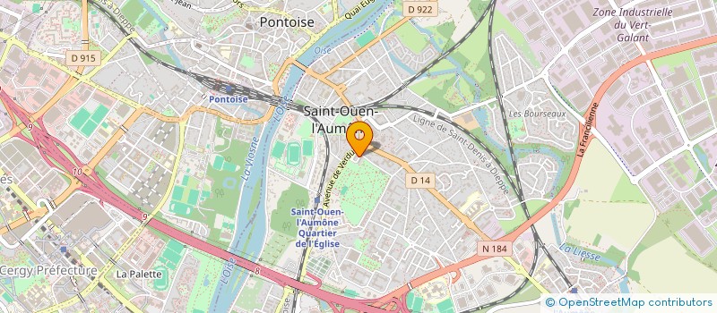 localisation de l'entreprise MADAME PRISCILLA KOMOROWSKI à SAINT-OUEN-L'AUMONE