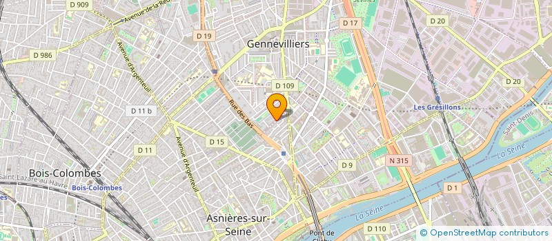 localisation de l'entreprise MADAME PRISCILLA LACAILLE à GENNEVILLIERS