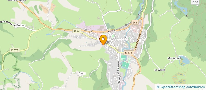 localisation de l'entreprise MADAME PRISCILLA LAROUSSINIE à RIOM-ES-MONTAGNES