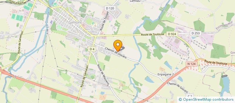 localisation de l'entreprise MADAME PRISCILLA LEBON  GIMONT