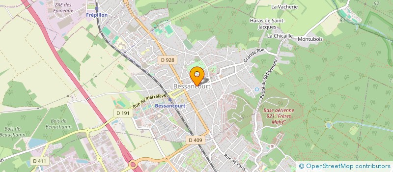 localisation de l'entreprise MADAME PRISCILLA MANCEAU  BESSANCOURT