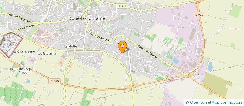 localisation de l'entreprise MADAME PRISCILLA MEIRA  DOUE-EN-ANJOU