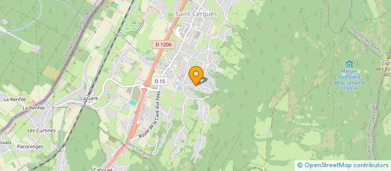 localisation de l'entreprise MADAME PRISCILLA MORAND  SAINT-CERGUES