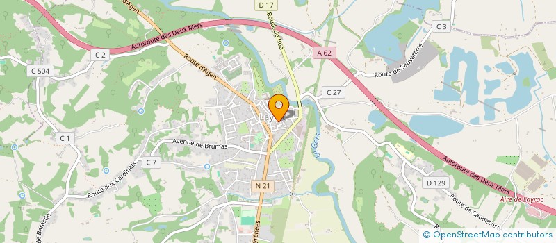 localisation de l'entreprise MADAME PRISCILLA PAREL  LAYRAC