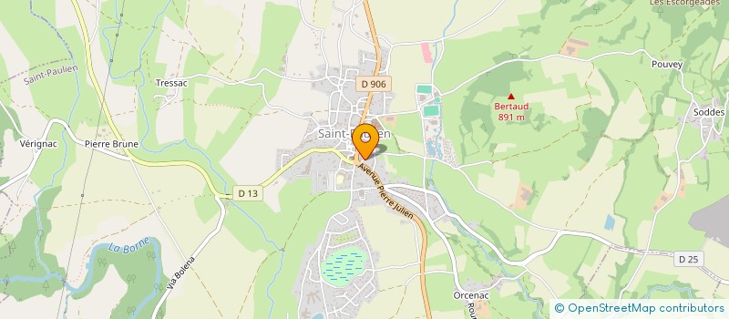 localisation de l'entreprise MADAME PRISCILLA PEYRARD  SAINT-PAULIEN