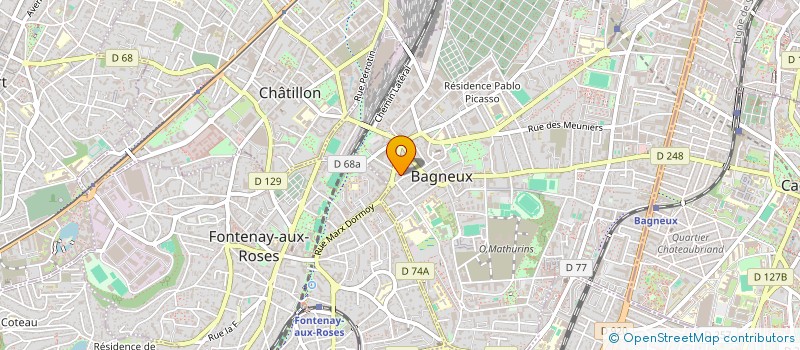 localisation de l'entreprise MADAME PRISCILLA POINET à BAGNEUX
