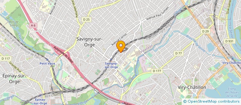 localisation de l'entreprise MADAME PRISCILLA POYET à SAVIGNY-SUR-ORGE