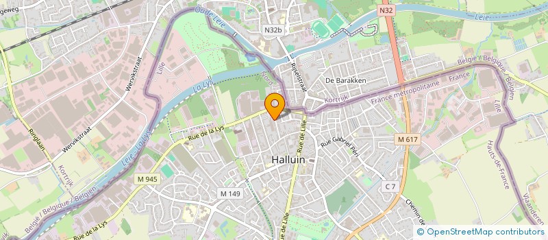 localisation de l'entreprise MADAME PRISCILLA ROGER  HALLUIN