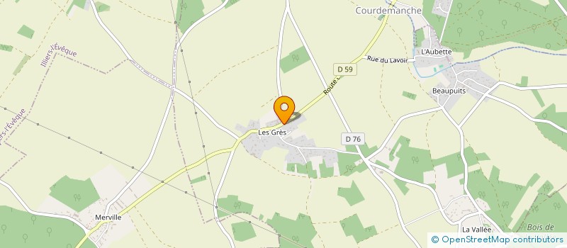 localisation de l'entreprise MADAME PRISCILLA SERRANO  COURDEMANCHE