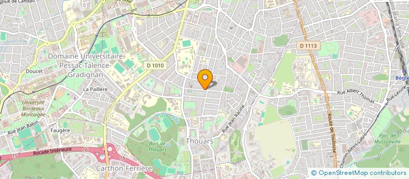 localisation de l'entreprise MADAME PRISCILLA SIRE  TALENCE