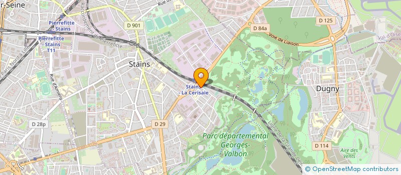 localisation de l'entreprise MADAME PRISCILLA STEPHAN à STAINS
