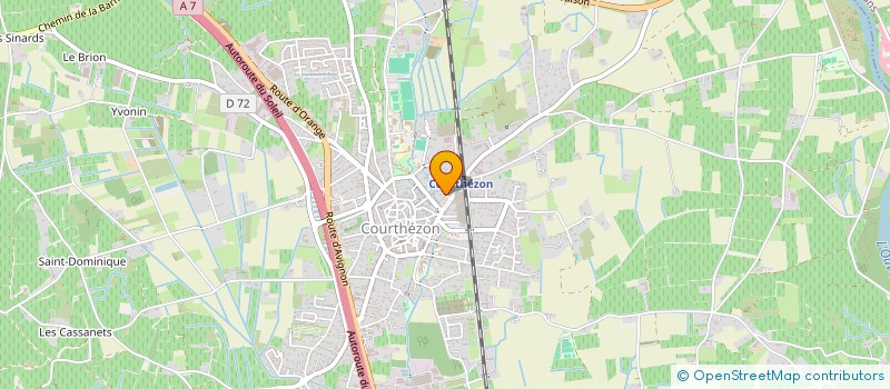 localisation de l'entreprise MADAME PRISCILLA VIARD  COURTHEZON