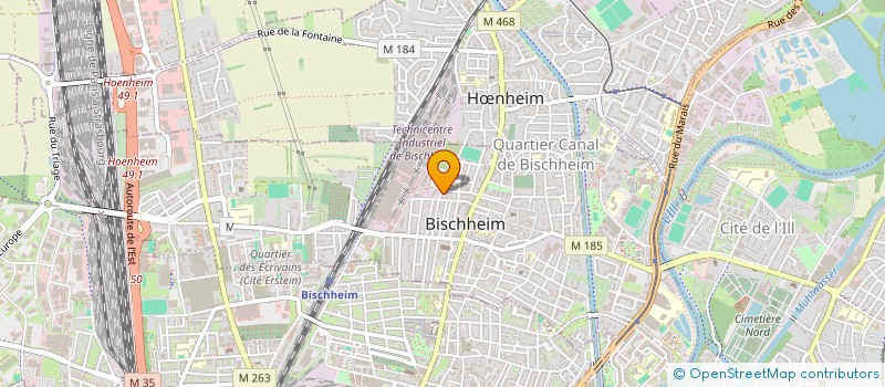 localisation de l'entreprise MADAME PRISCILLA WEIMER à BISCHHEIM