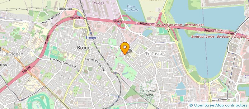 localisation de l'entreprise MADAME PRISCILLE AZNAR  BRUGES