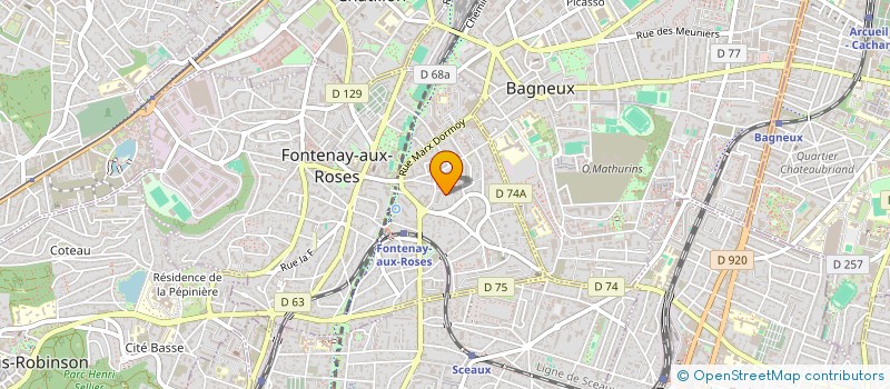 localisation de l'entreprise MADAME PRISCILLE BOUCHER à FONTENAY-AUX-ROSES