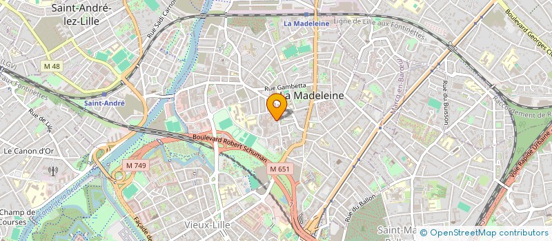 localisation de l'entreprise MADAME PRISCILLE BOYENVAL à LA MADELEINE