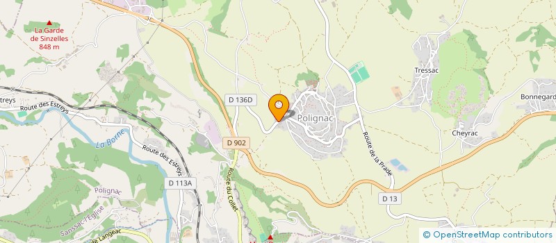 localisation de l'entreprise MADAME PRISCILLE BRANQUINHO  ESPALY-SAINT-MARCEL