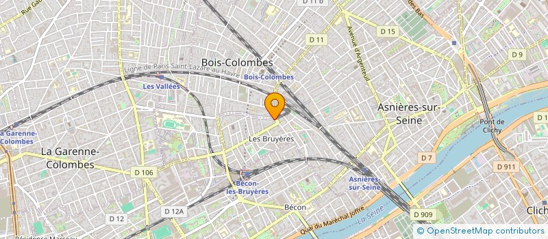 localisation de l'entreprise MADAME PRISCILLE CASTELLI  ASNIERES-SUR-SEINE