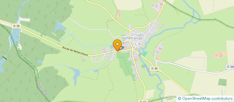 localisation de l'entreprise MADAME PRISCILLE KIENER  FENETRANGE