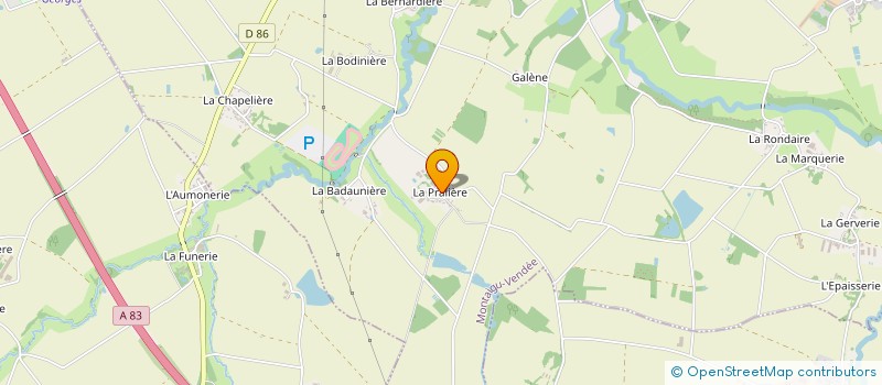 localisation de l'entreprise MADAME PRISCILLE LAGOURGUE à MONTAIGU-VENDEE
