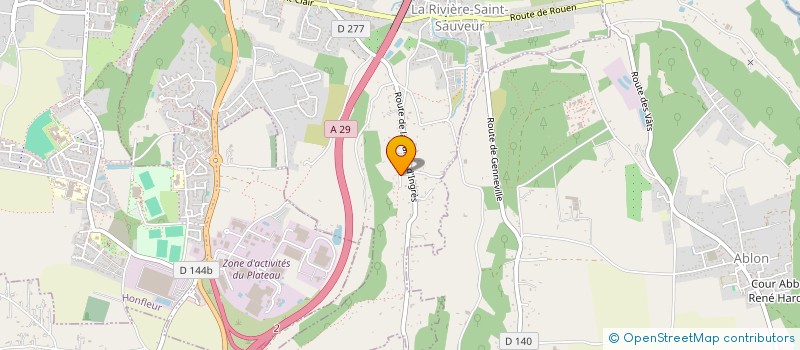 localisation de l'entreprise MADAME PRISCILLE MARIE  LA RIVIERE-SAINT-SAUVEUR