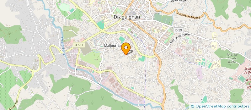 localisation de l'entreprise MADAME PRISCILLE MEUNIER à DRAGUIGNAN
