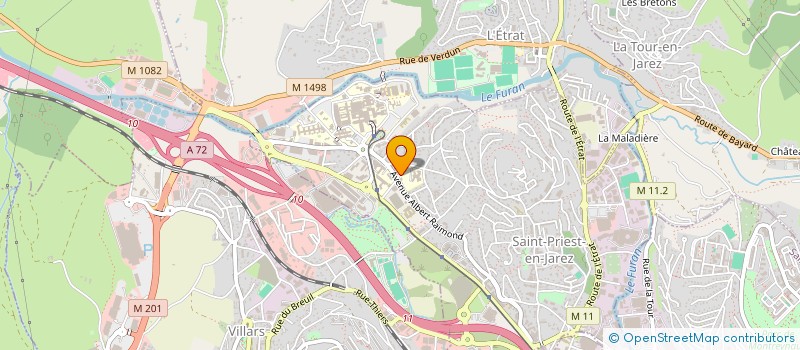 localisation de l'entreprise MADAME PRISCILLE MONTAGNE  SAINT-PRIEST-EN-JAREZ