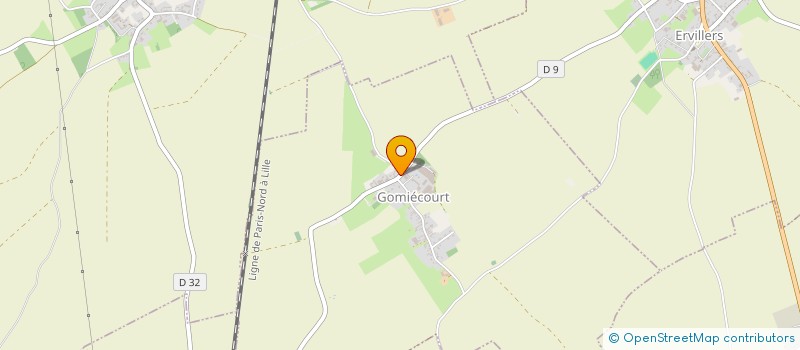 localisation de l'entreprise MADAME PRISCILLE PAYEMENT  GOMIECOURT