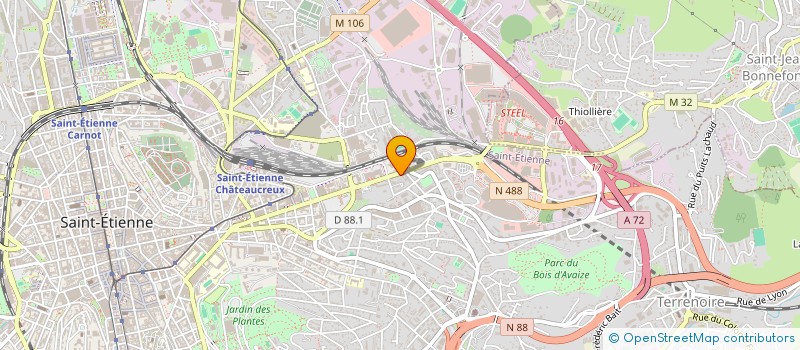 localisation de l'entreprise MADAME PRISCILLIA AULAGNIER  SAINT-ETIENNE