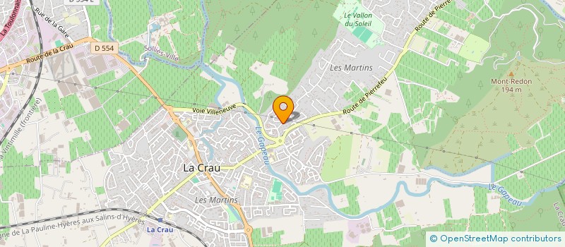 localisation de l'entreprise MADAME PRISCILLIA BONIN  LA CRAU