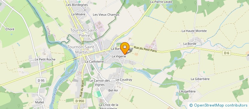 localisation de l'entreprise MADAME PRISCILLIA CHAILLOLEAU à TOURNON-SAINT-MARTIN
