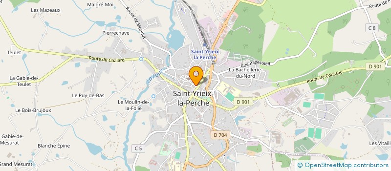localisation de l'entreprise MADAME PRISCILLIA CHOULY à SAINT-YRIEIX-LA-PERCHE