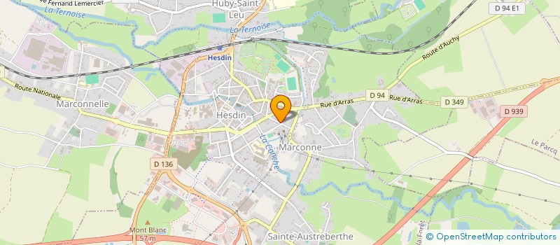 localisation de l'entreprise MADAME PRISCILLIA DESSI  HESDIN