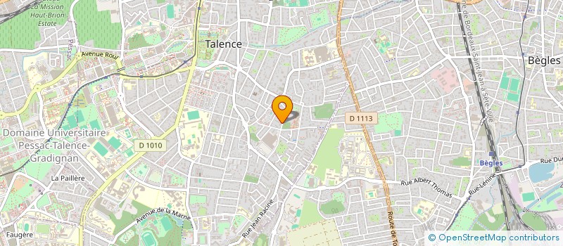 localisation de l'entreprise MADAME PRISCILLIA EDWARDS  TALENCE