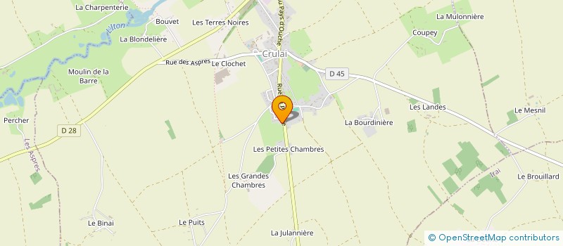 localisation de l'entreprise MADAME PRISCILLIA FOURNIER  CRULAI