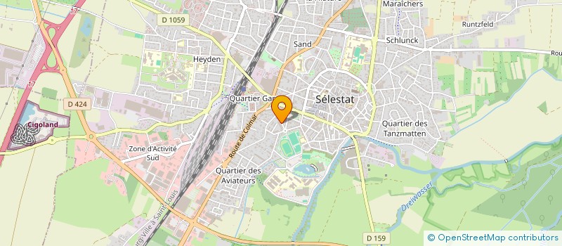 localisation de l'entreprise MADAME PRISCILLIA GASSER  SELESTAT