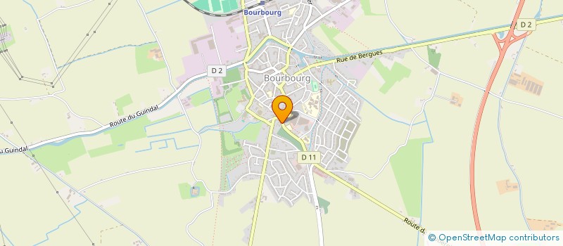 localisation de l'entreprise MADAME PRISCILLIA GIVAUDAN  BOURBOURG