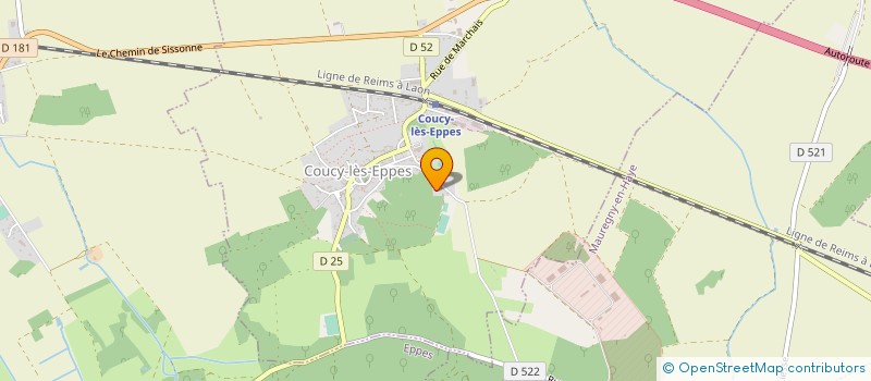 localisation de l'entreprise MADAME PRISCILLIA HELENE VOLLERAUX  COUCY-LES-EPPES