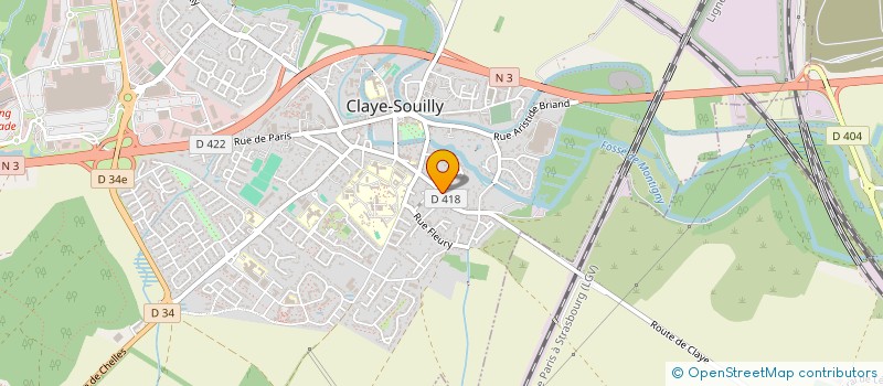 localisation de l'entreprise MADAME PRISCILLIA LALLEMENT  CLAYE-SOUILLY