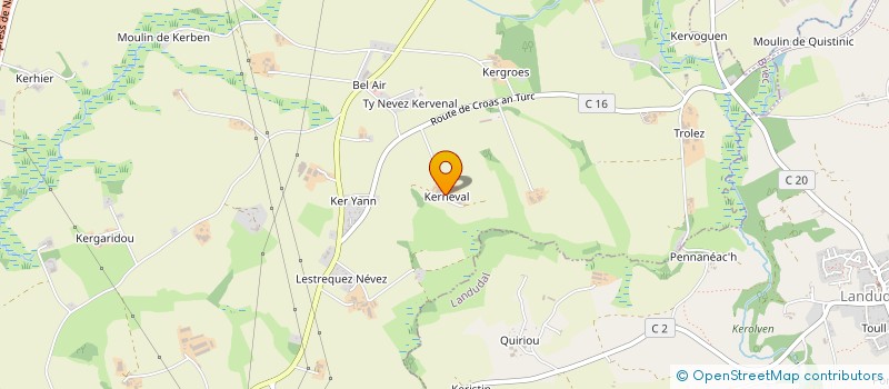 localisation de l'entreprise MADAME PRISCILLIA LE GARS  BRIEC