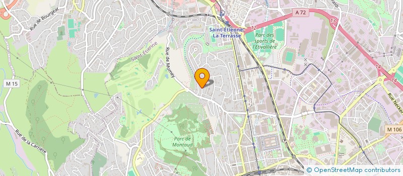 localisation de l'entreprise MADAME PRISCILLIA LUNETTA  SAINT-ETIENNE