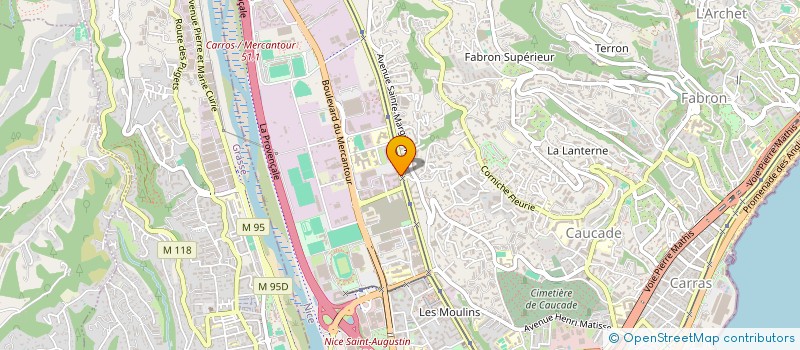 localisation de l'entreprise MADAME PRISCILLIA MARTINY  NICE