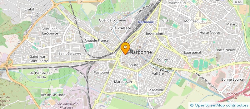 localisation de l'entreprise MADAME PRISCILLIA NIVOIX  NARBONNE