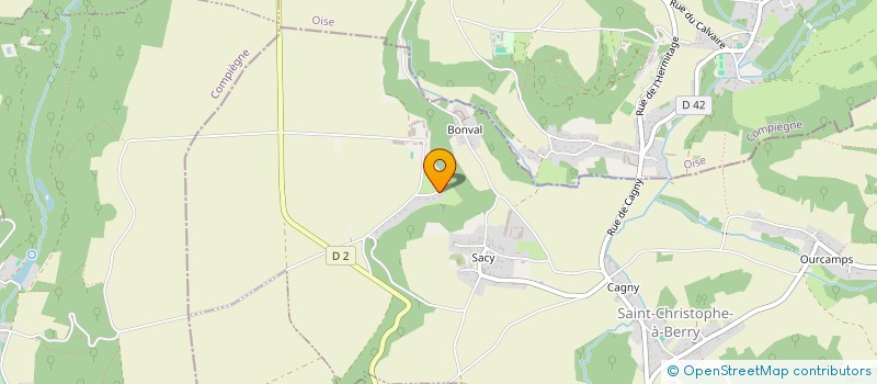 localisation de l'entreprise MADAME PRISCILLIA NOIRET  SAINT-CHRISTOPHE-A-BERRY