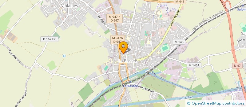 localisation de l'entreprise MADAME PRISCILLIA POTEAUX  LA BASSEE