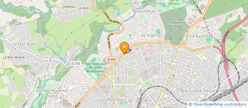 localisation de l'entreprise MADAME PRISCILLIA PRADEAU à LIMOGES