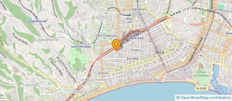 localisation de l'entreprise MADAME PRISCILLIA PRUSCINI à NICE