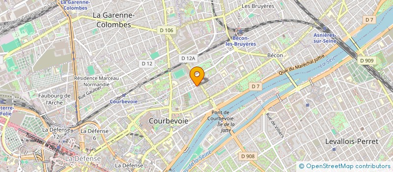 localisation de l'entreprise MADAME PRISCILLIA RAJI à COURBEVOIE