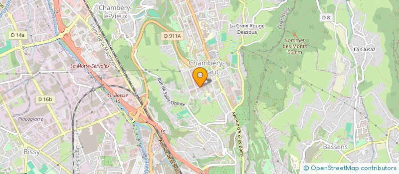 localisation de l'entreprise MADAME PRISCILLIA SAINT AUGUSTE  CHAMBERY